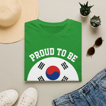 T-Shirt — Proud to Be Half Korean Flag Design
