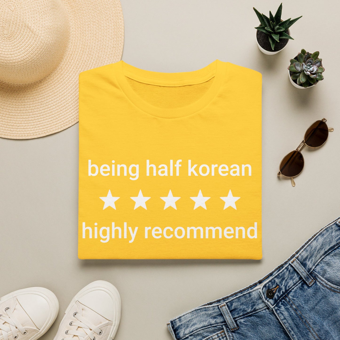 Being Half Korean T-Shirt – “Being half korean  highly recommend”