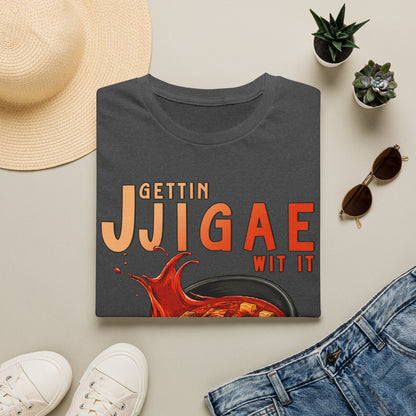 Gettin Jjigae Wit It T-Shirt – Korean Stew Graphic Tee for Foodies & K-Culture Fans