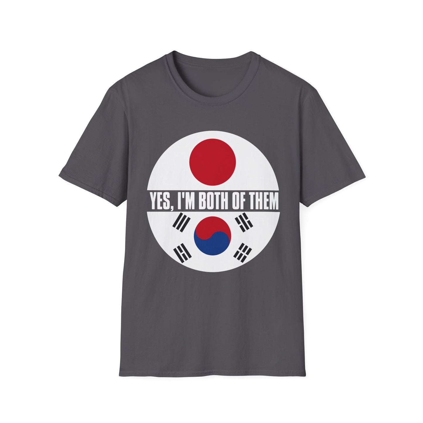 T-Shirt — "Yes, I'm Both of Them" Japan & Korea Flag Pride Tee