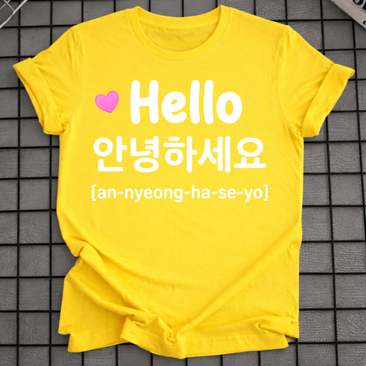 HELLO ANNYEONGHASEYO T-SHIRT