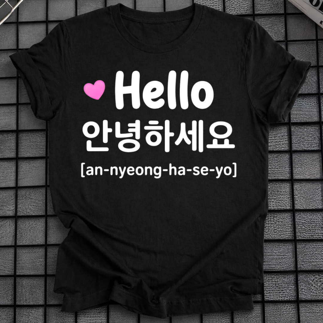 HELLO ANNYEONGHASEYO T-SHIRT