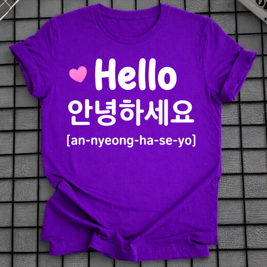 HELLO ANNYEONGHASEYO T-SHIRT