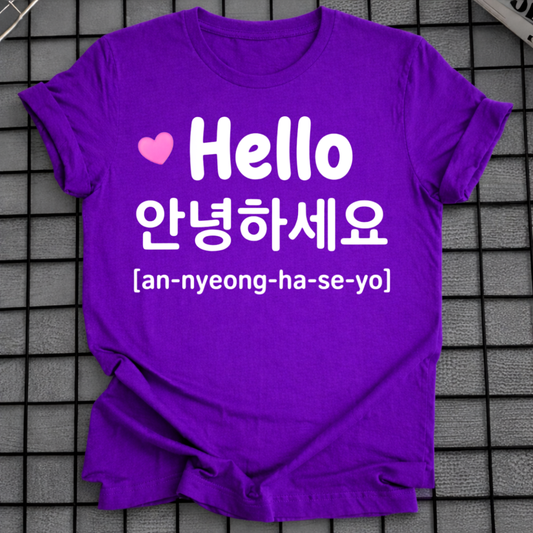 HELLO ANNYEONGHASEYO T-SHIRT