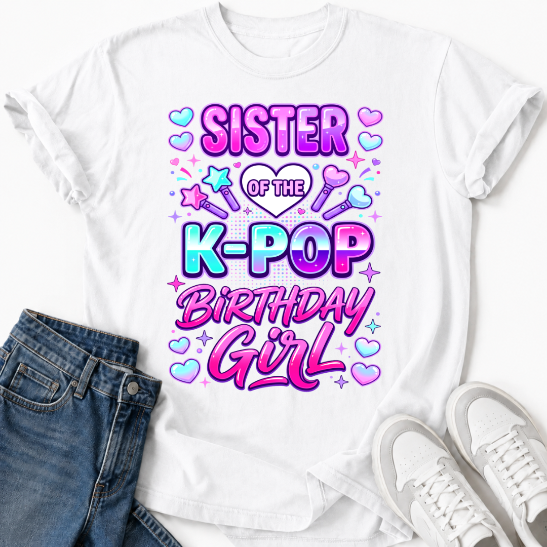SISTER K-POP BIRTHDAY GIRL T-SHIRT