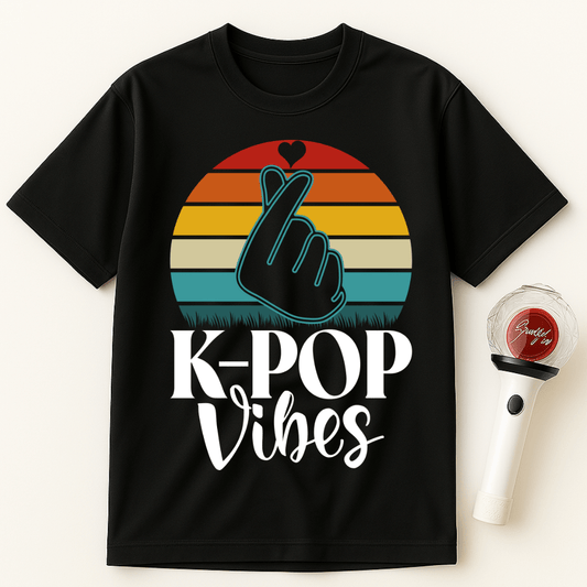 K-POP VIBES RETRO SUNSET UNISEX T-SHIRT