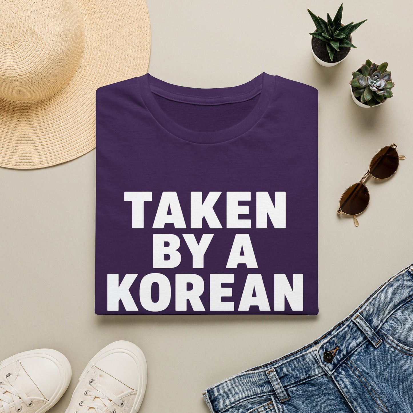 TAKEN BY A KOREAN GIRLFRIEND T-SHIRT