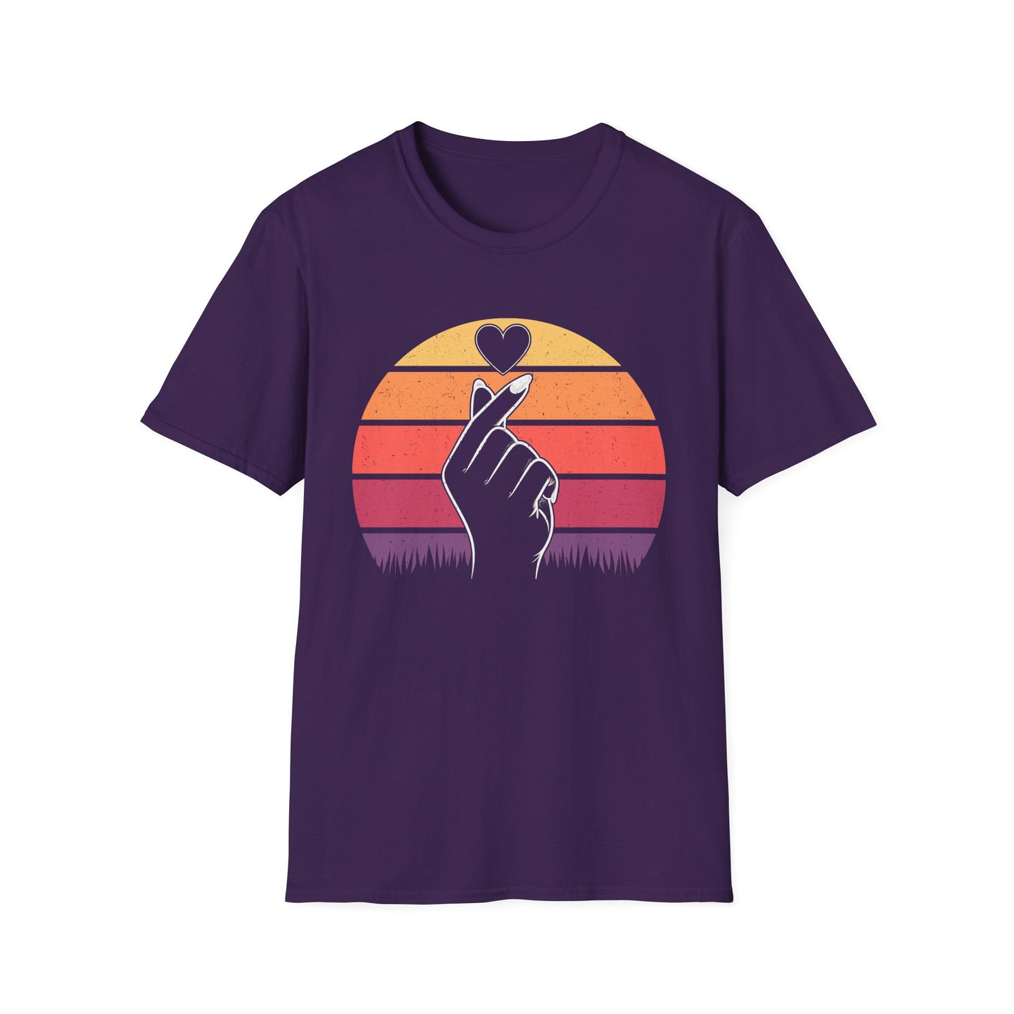 Retro Love Hand Unisex Softstyle T-Shirt - Perfect Gift for Everyday Wear