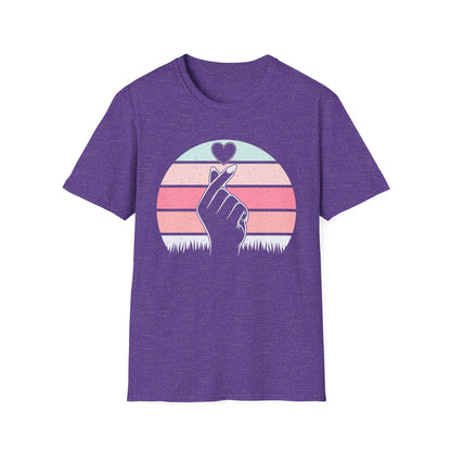 Heart Hand Graphic Unisex Softstyle T-Shirt - Ideal for Casual Wear & Gifts