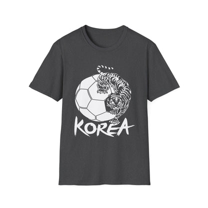 Korea Tiger Soccer T-Shirt — Bold KOREA Football Graphic Tee