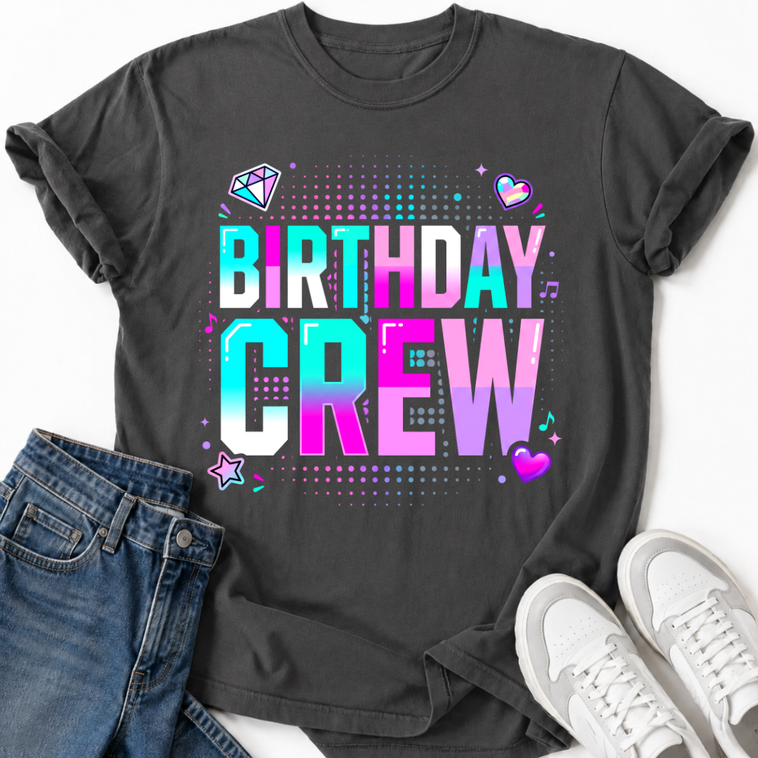 BIRTHDAY CREW T-SHIRT