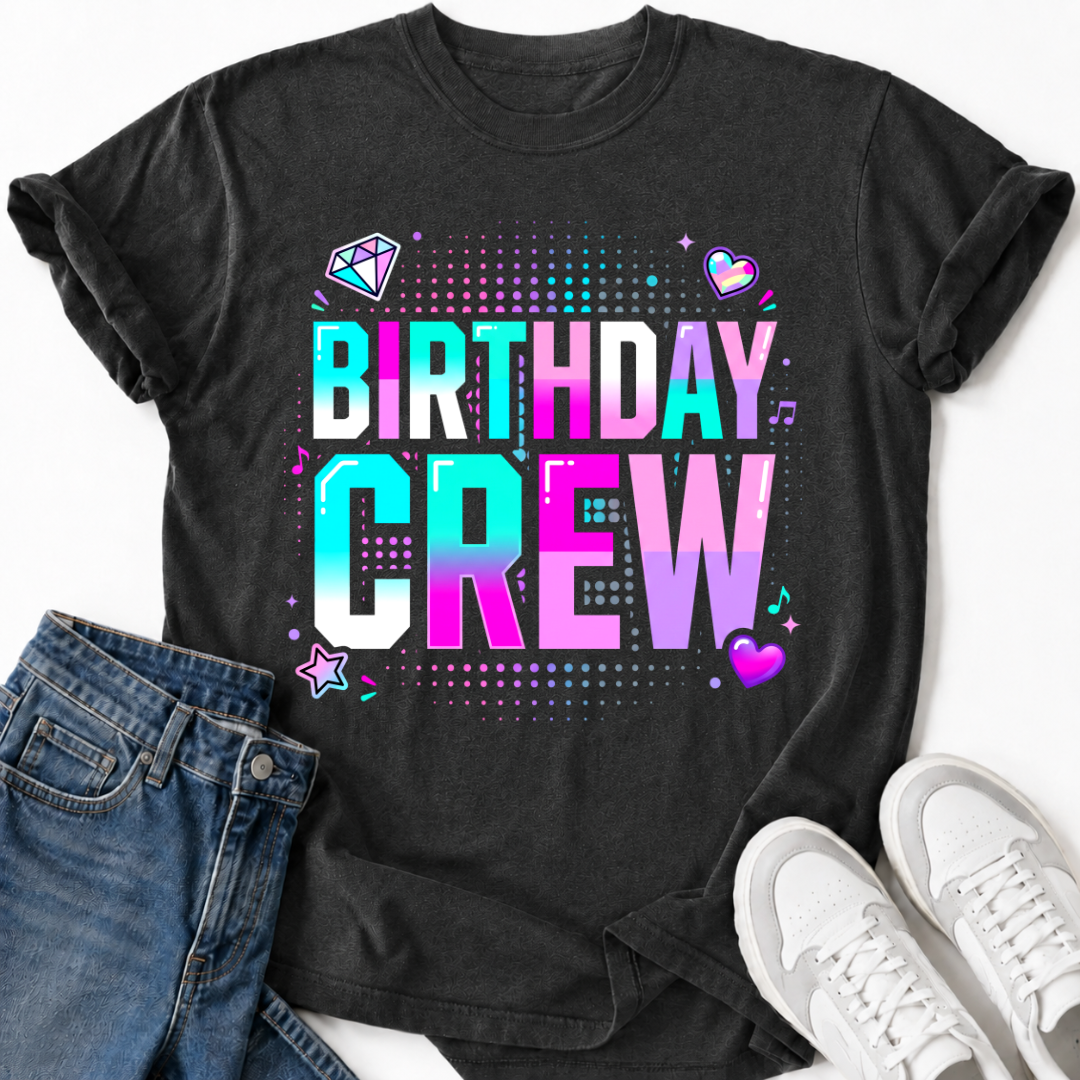 BIRTHDAY CREW T-SHIRT