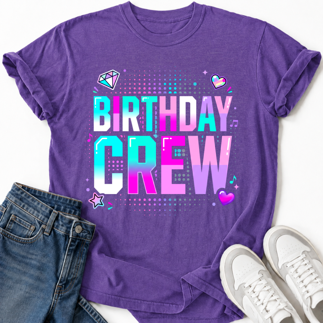 BIRTHDAY CREW T-SHIRT