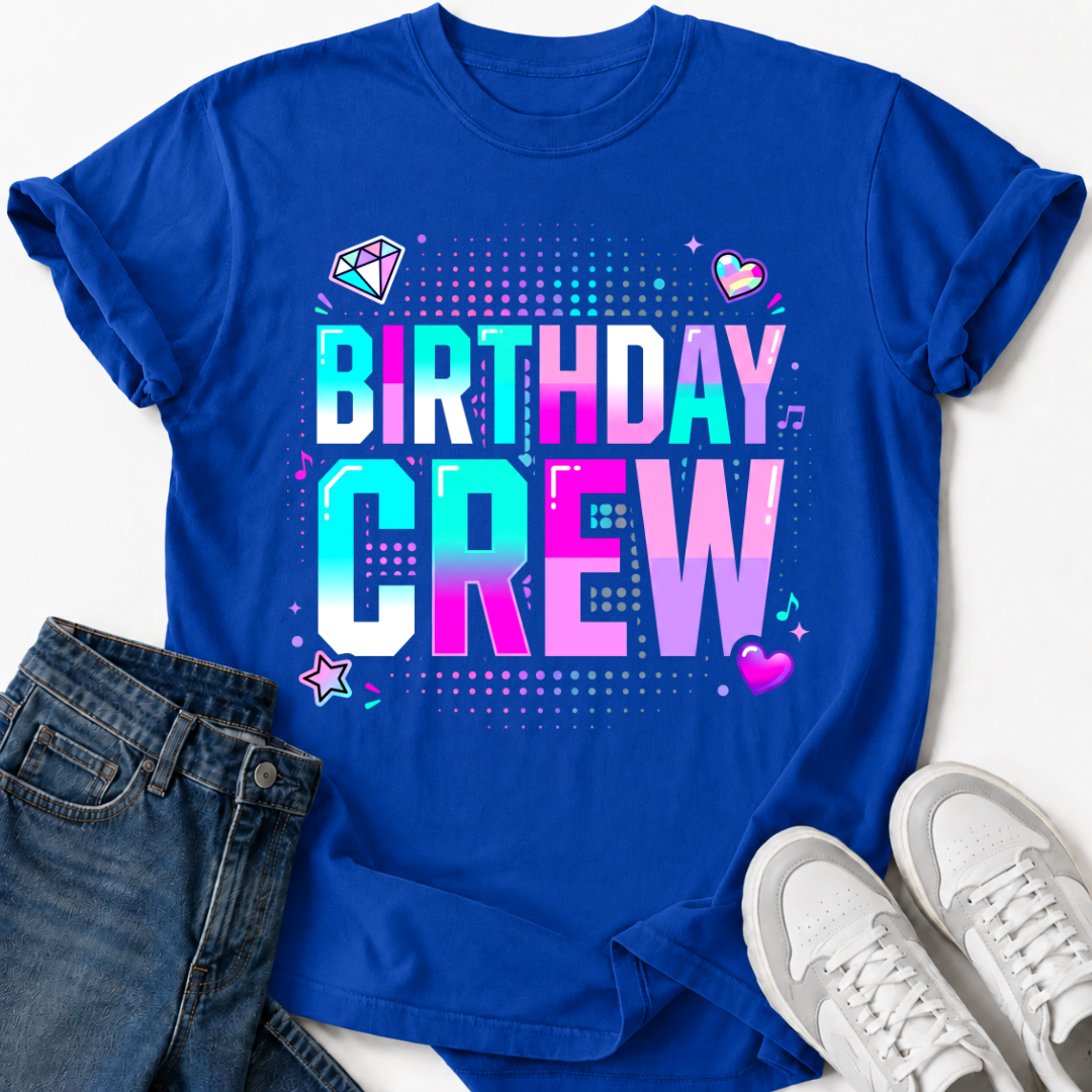 BIRTHDAY CREW T-SHIRT