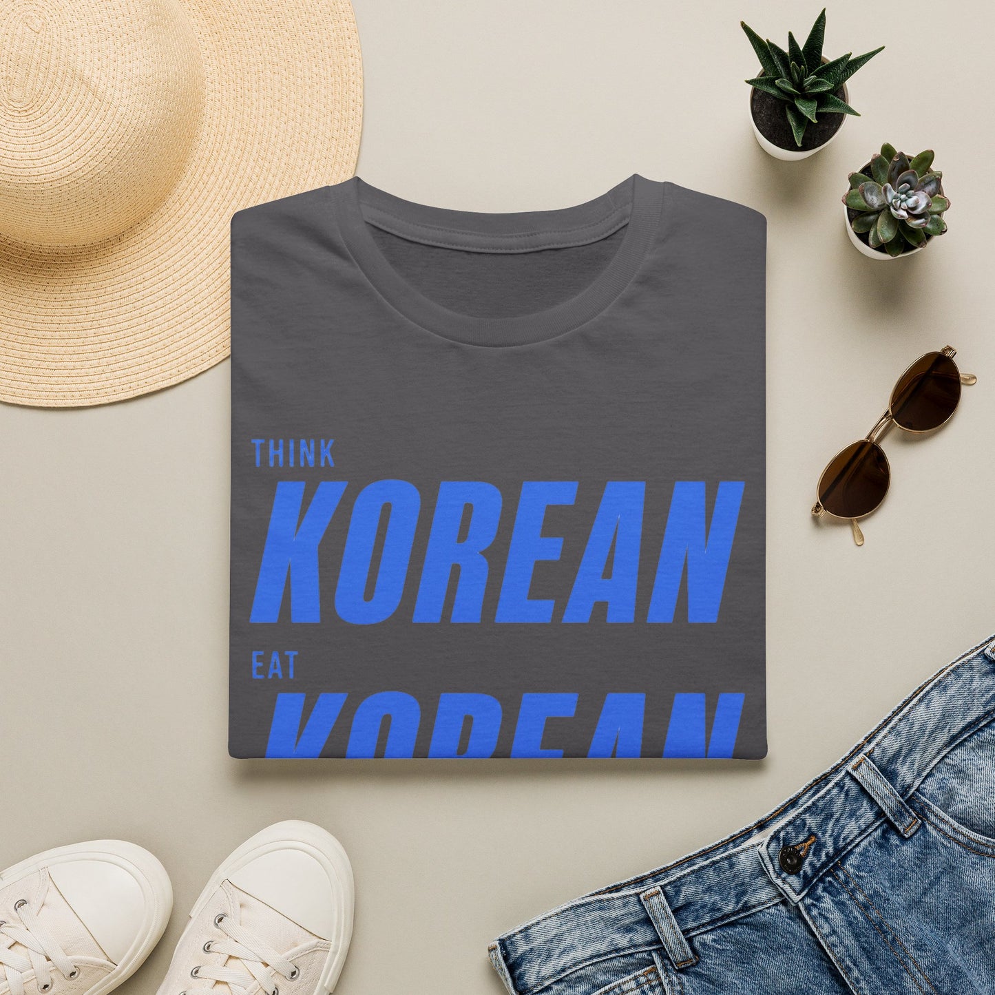 THINK EAT LIVE KOREAN T-SHIRT