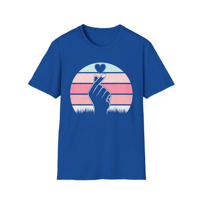 Heart Hand Graphic Unisex Softstyle T-Shirt - Ideal for Casual Wear & Gifts
