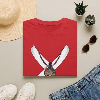 Samurai Sword & Katana Pendant T-Shirt — Japanese Warrior Graphic Tee