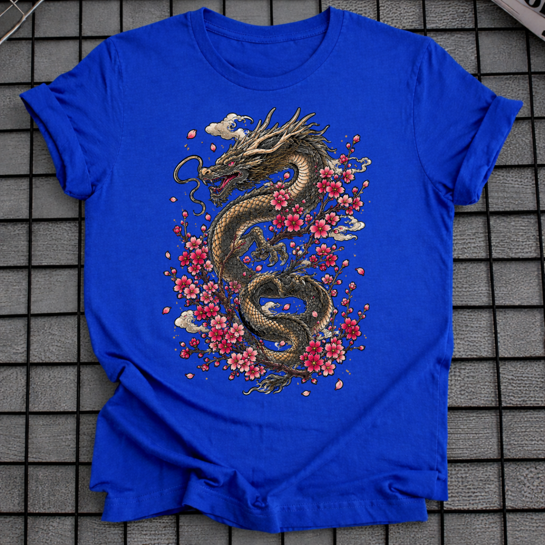 CHERRY BLOSSOM DRAGON T-SHIRT