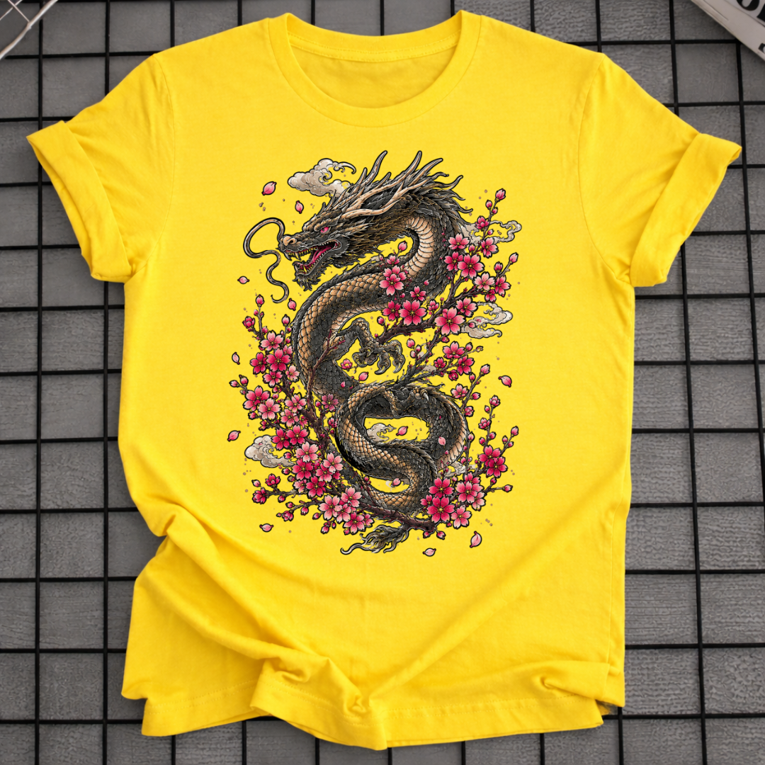 CHERRY BLOSSOM DRAGON T-SHIRT