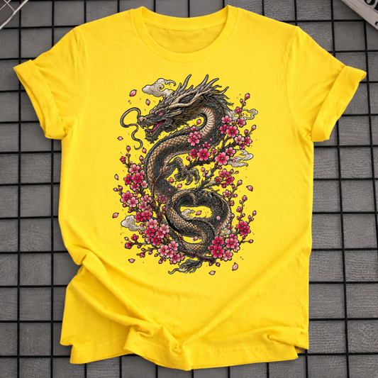 KIRSCHBLÜTEN-DRACHE-T-SHIRT