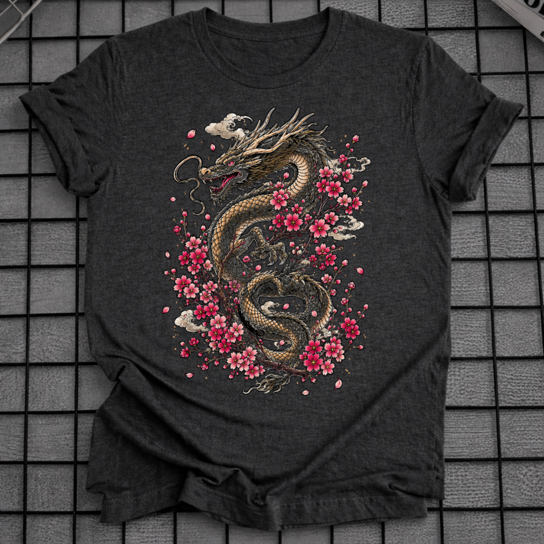 CHERRY BLOSSOM DRAGON T-SHIRT