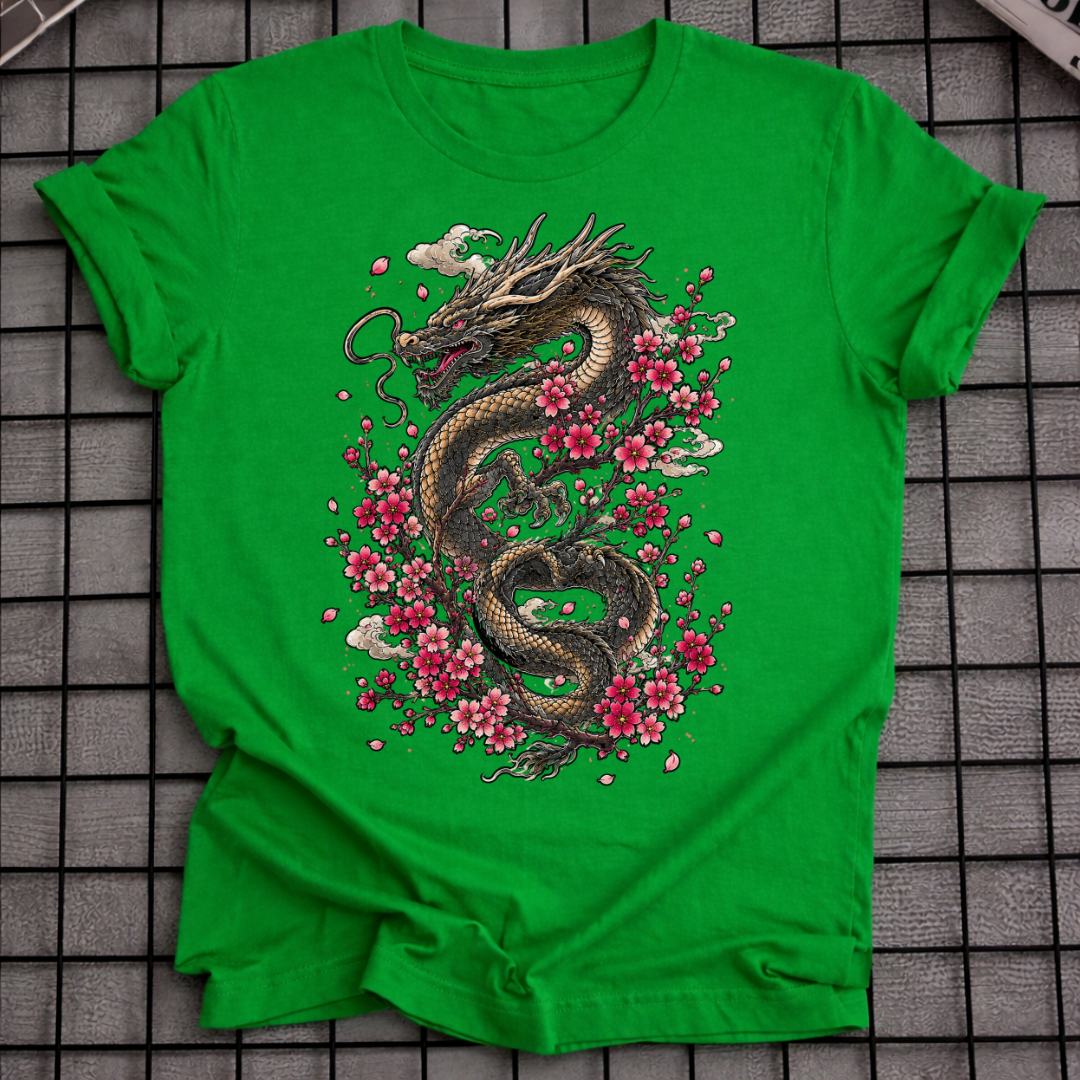 CHERRY BLOSSOM DRAGON T-SHIRT
