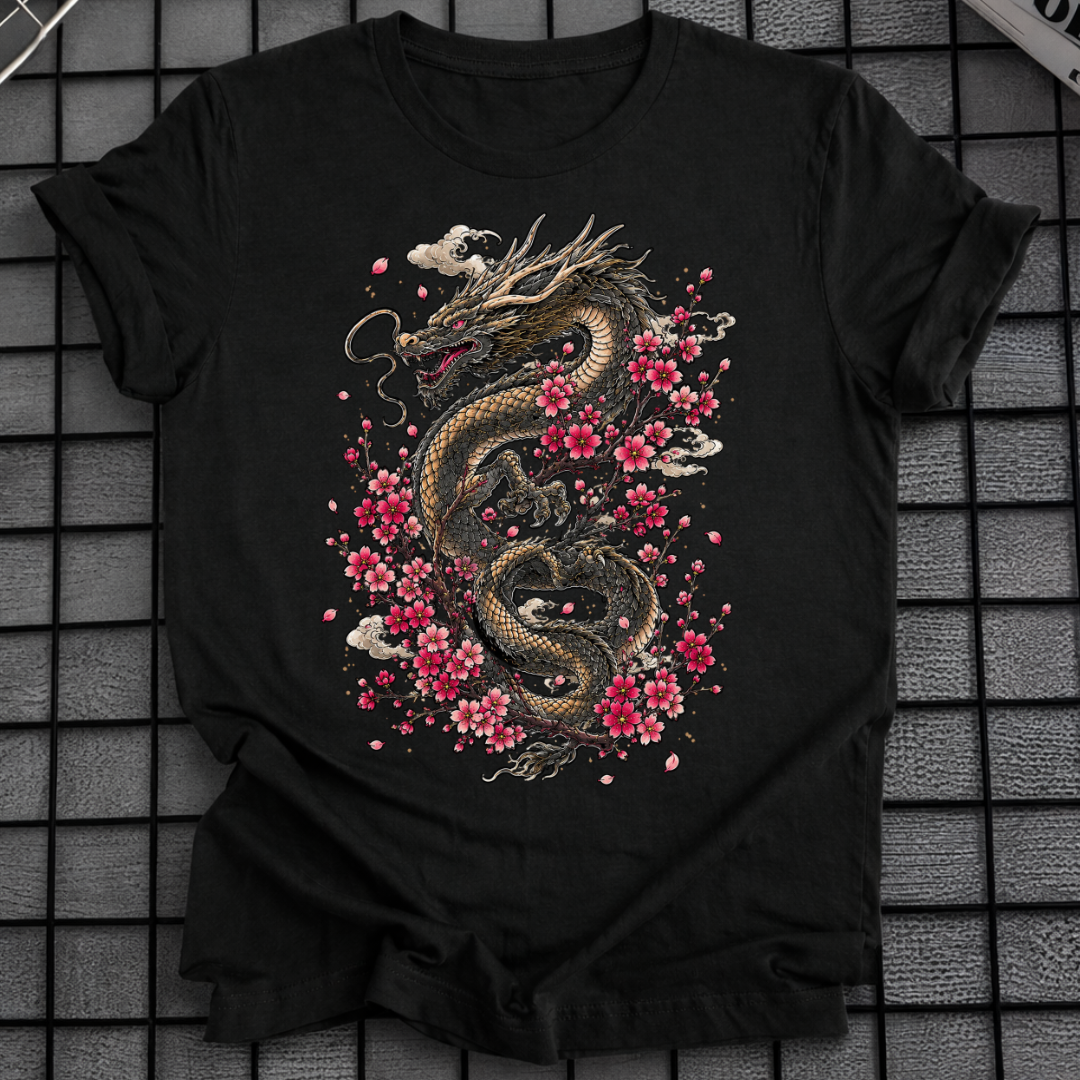 CHERRY BLOSSOM DRAGON T-SHIRT