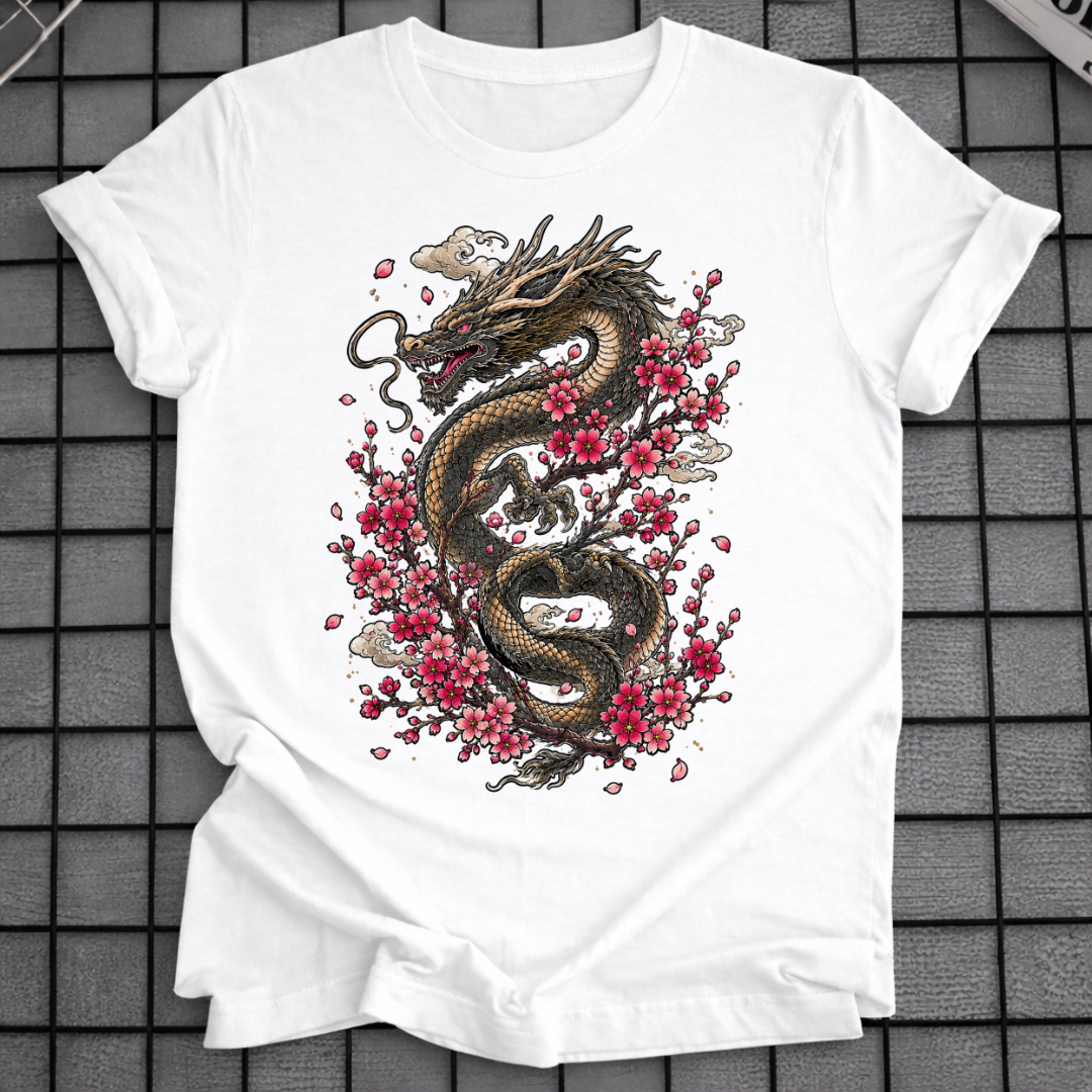 CHERRY BLOSSOM DRAGON T-SHIRT