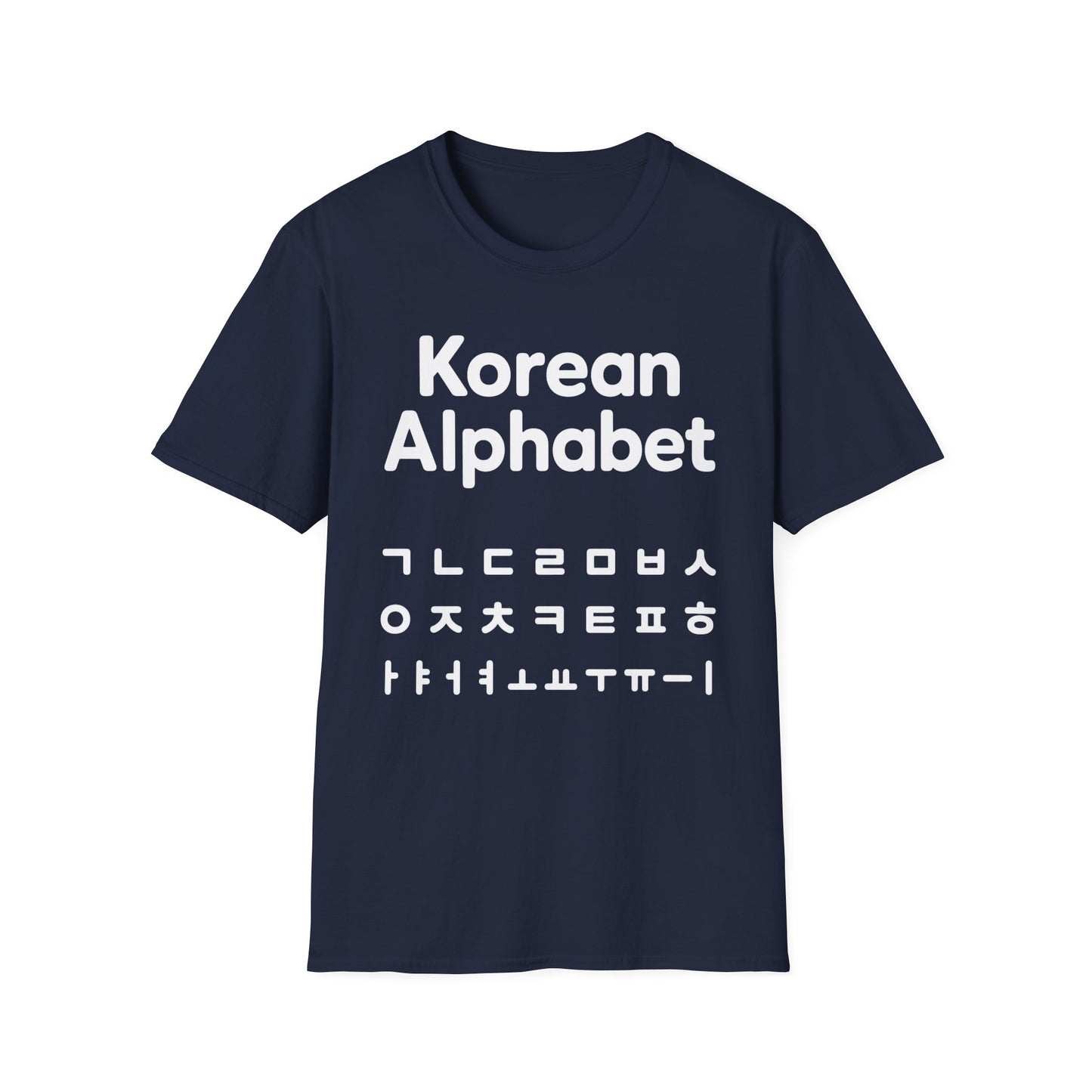 Korean Alphabet T-Shirt — Hangul Learning Graphic Tee