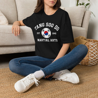 Tang Soo Do Martial Arts T-Shirt – Korean Flag Tae Kwon Do Training Tee (Est. 1945)