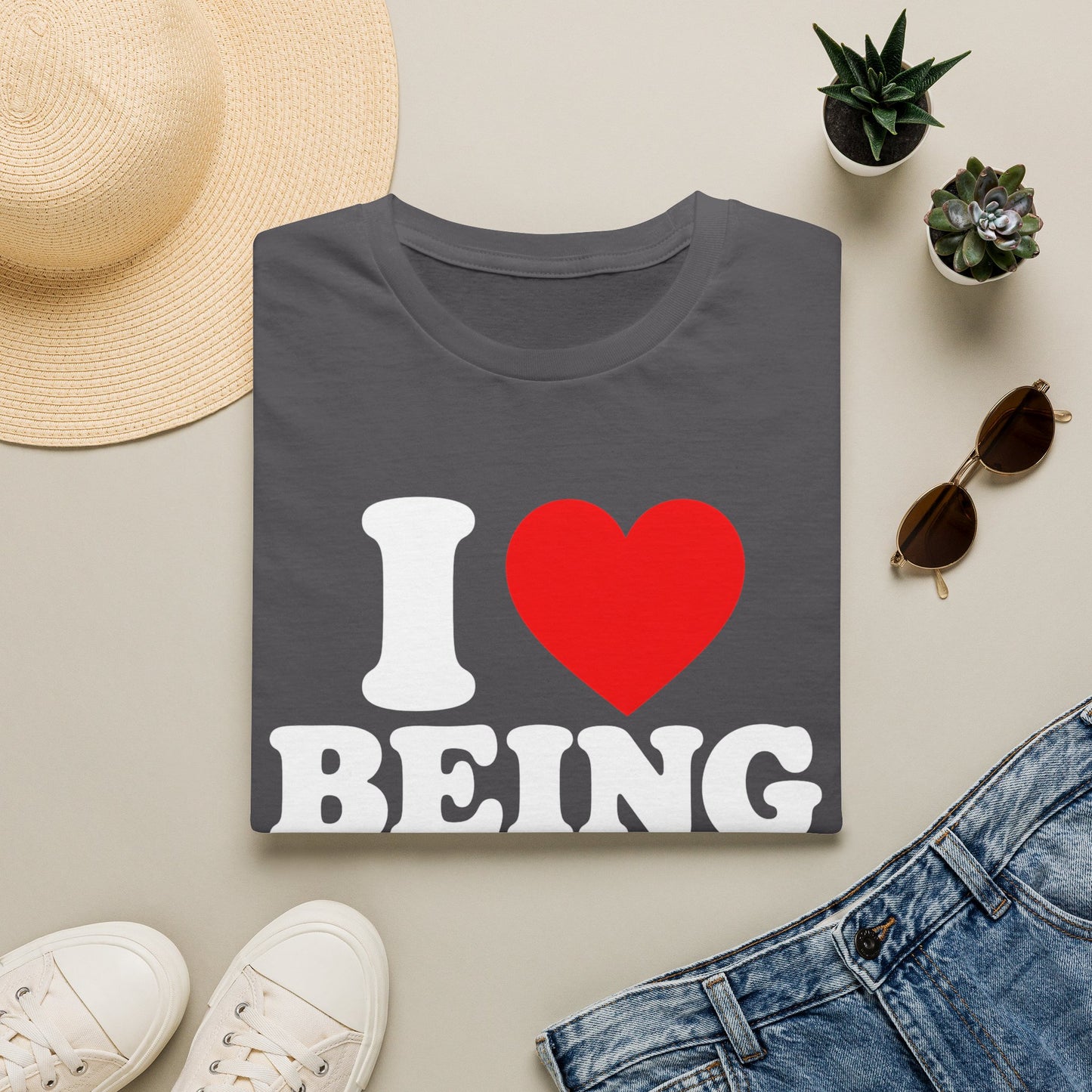 I LOVE BEING HALF KOREAN T-SHIRT