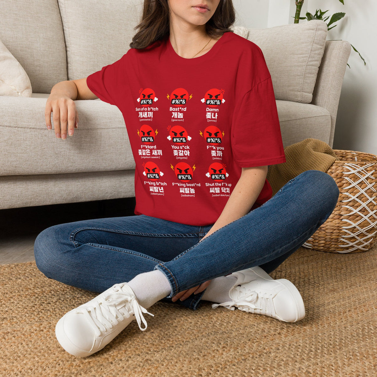 Angry Emoji Foul Words T-Shirt — Censored Slang Graphic Tee