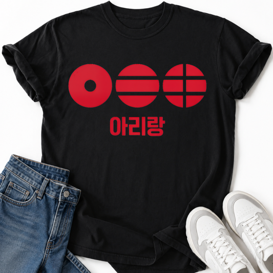 KOREAN RED ARIRANG T-SHIRT