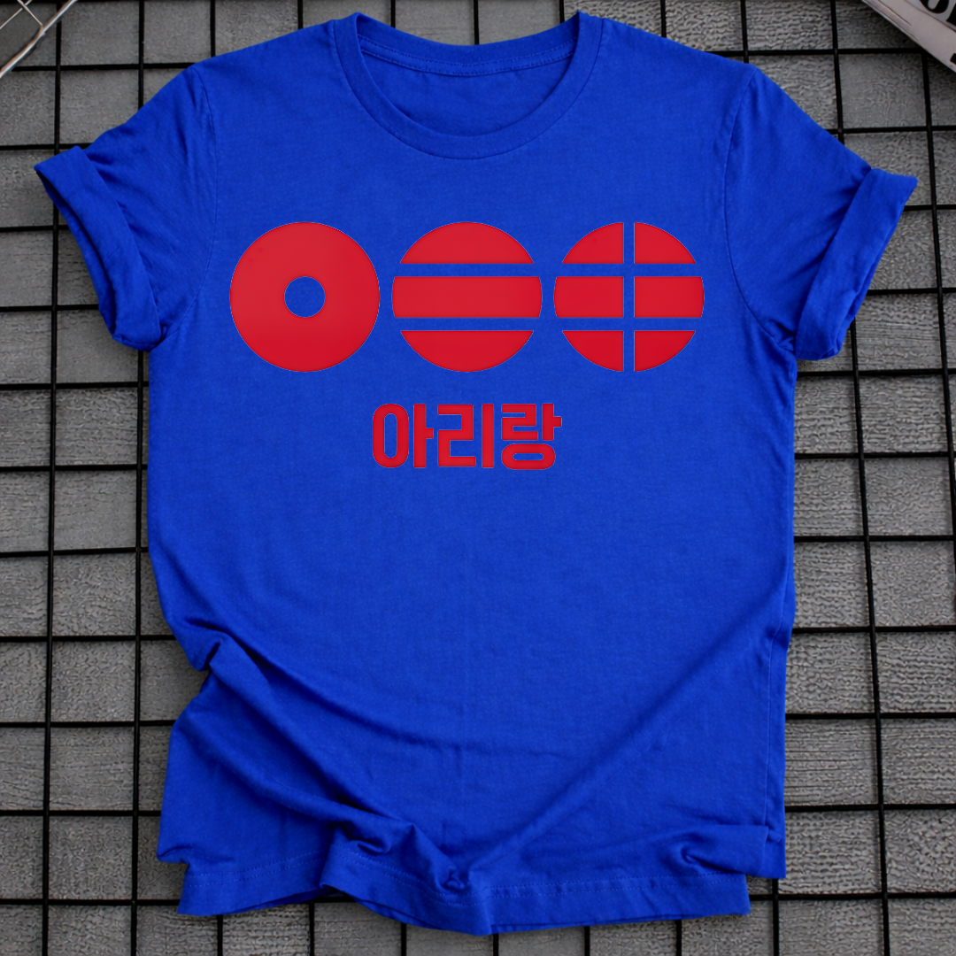 KOREAN RED ARIRANG T-SHIRT