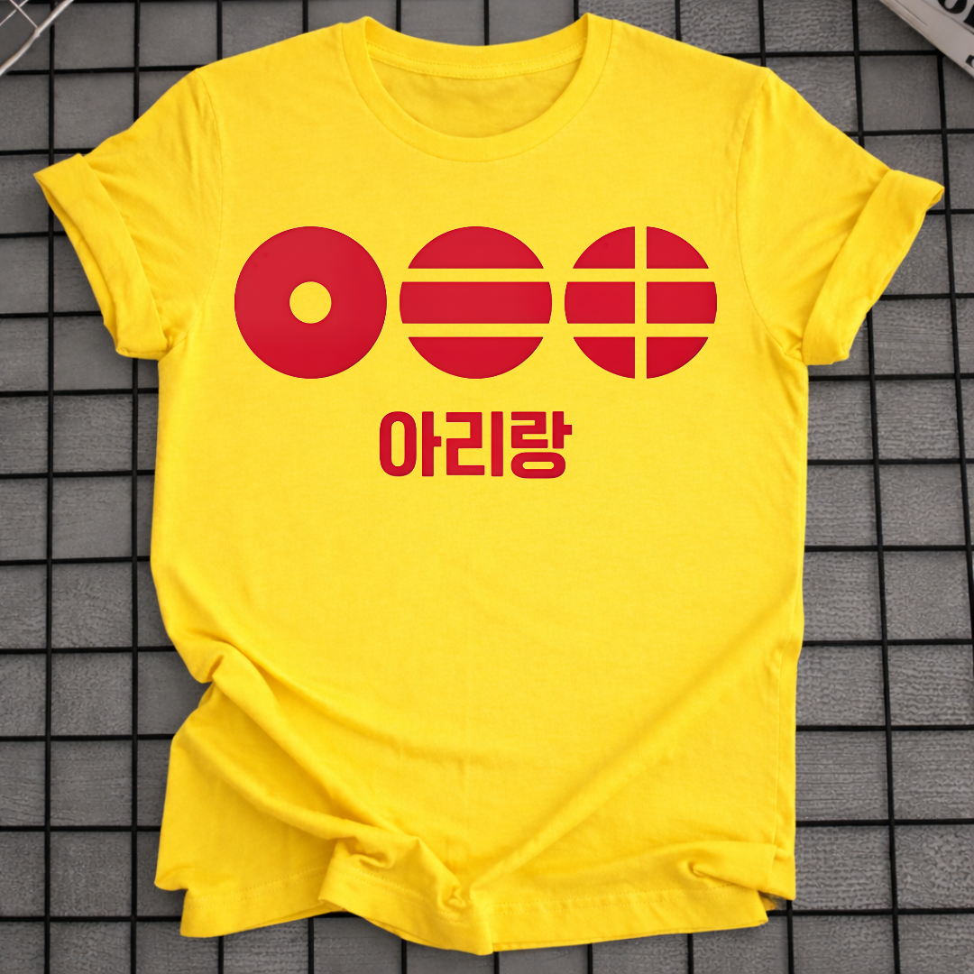 KOREAN RED ARIRANG T-SHIRT