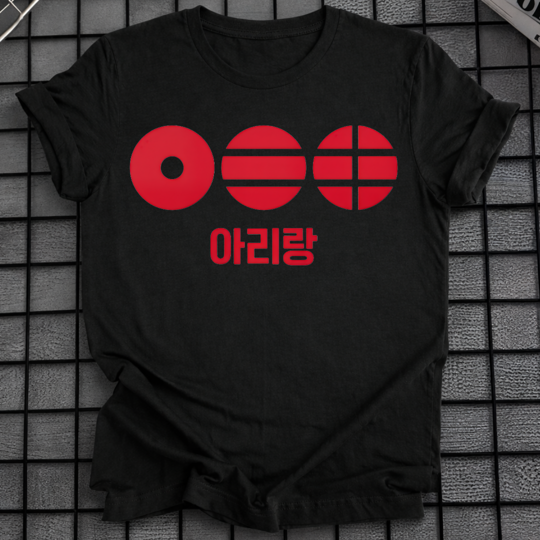 KOREAN RED ARIRANG T-SHIRT