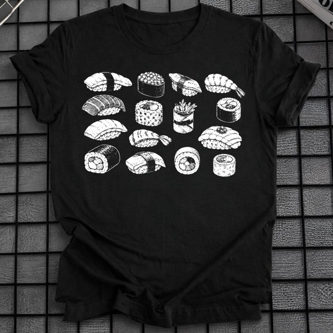 HANDGEZEICHNETES SUSHI T-SHIRT