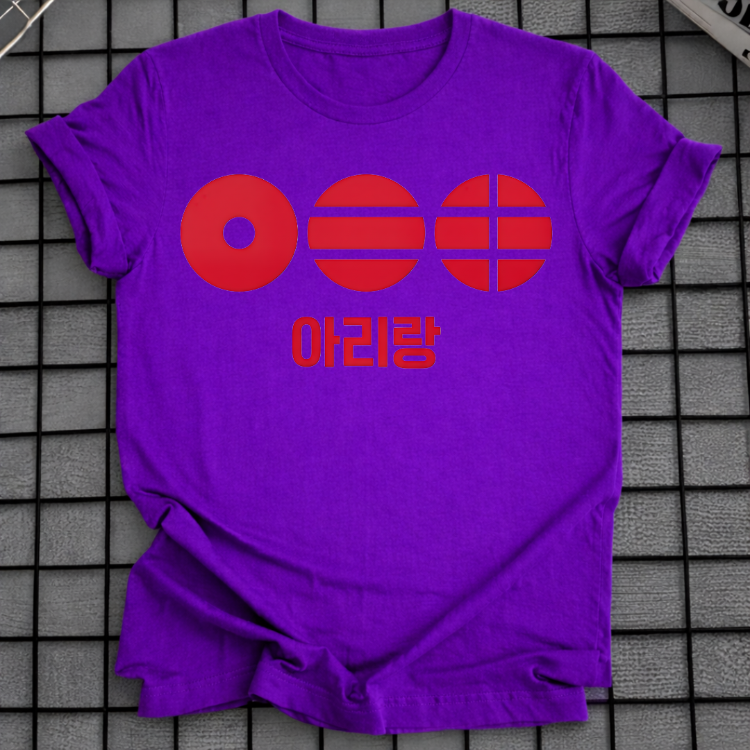 KOREAN RED ARIRANG T-SHIRT