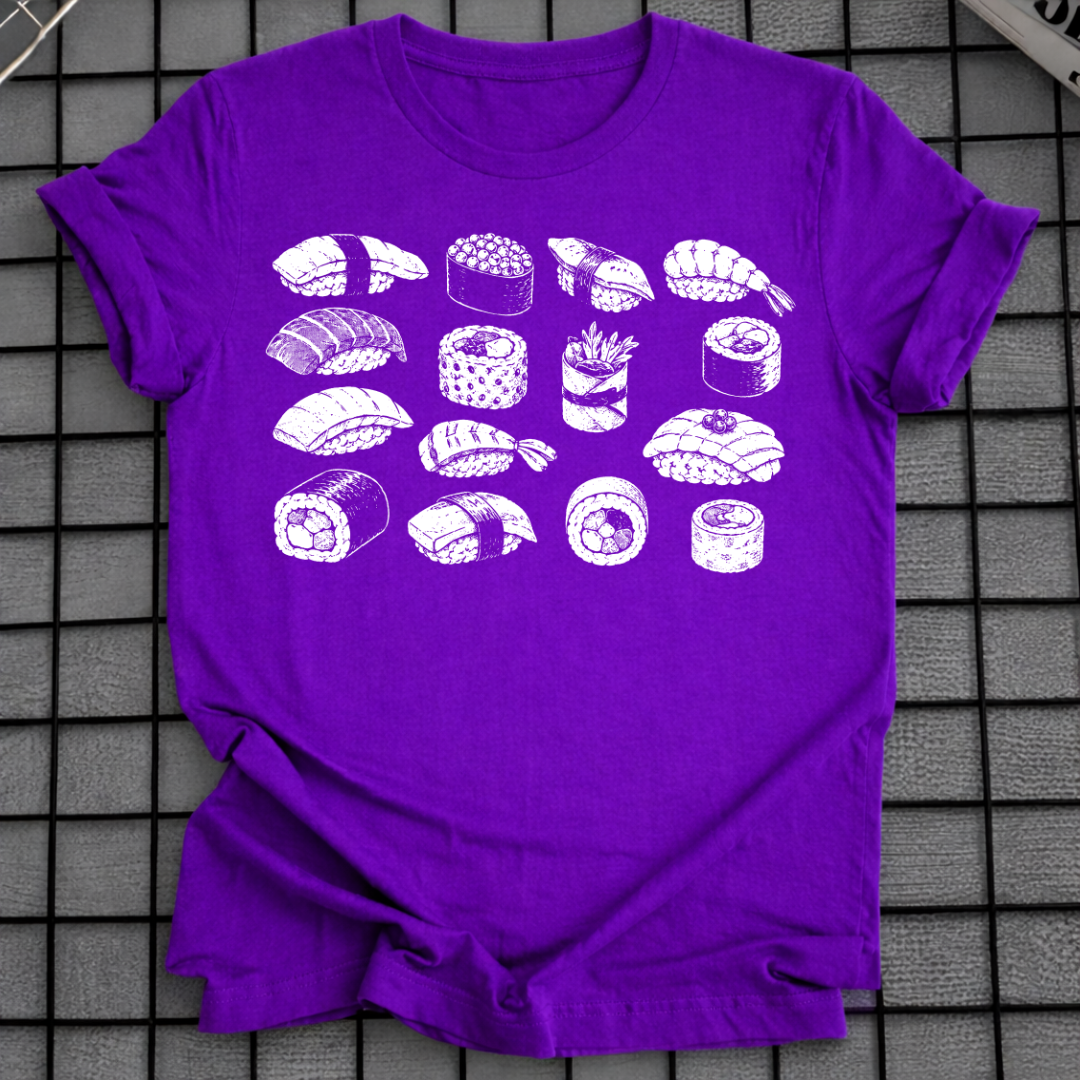 HANDGEZEICHNETES SUSHI T-SHIRT