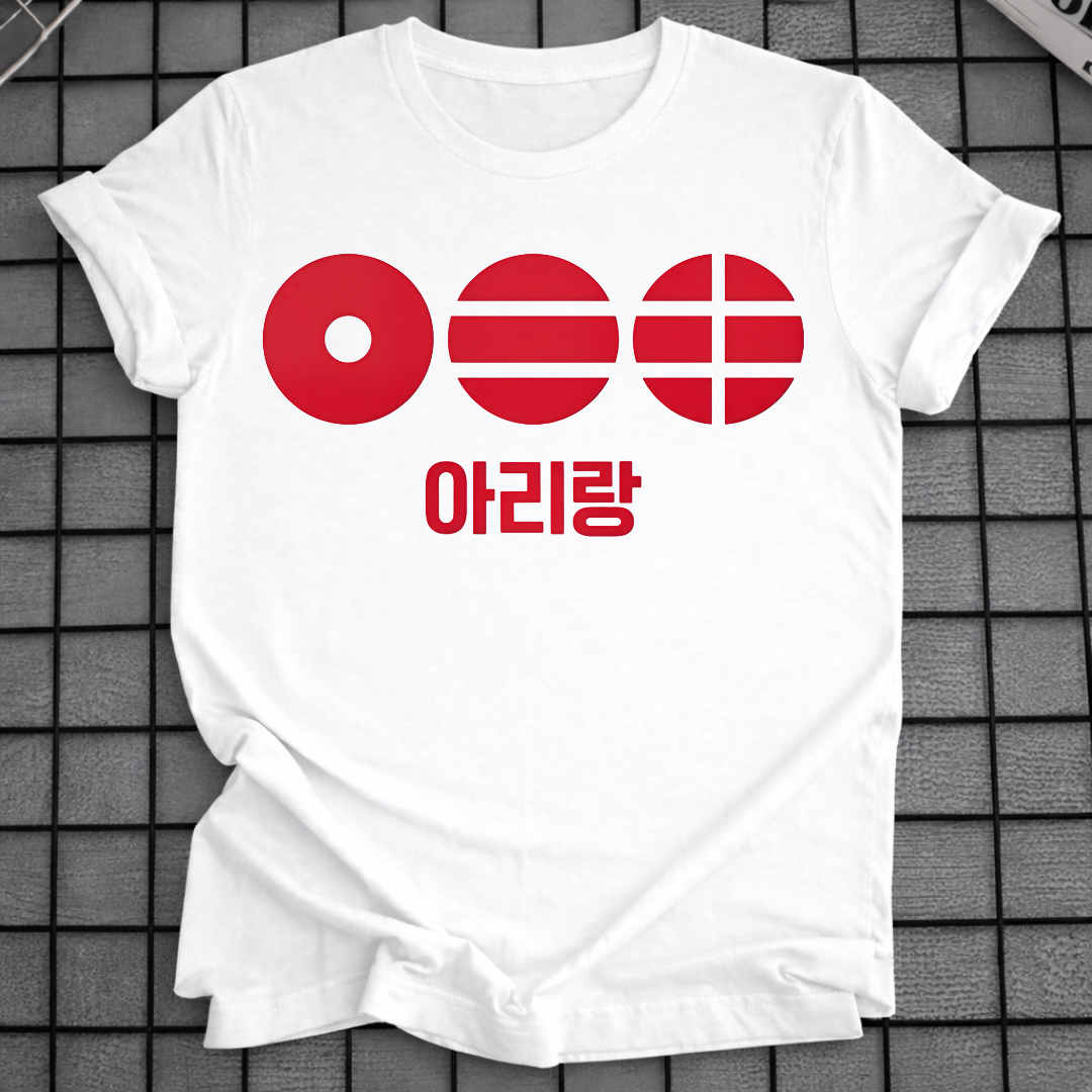 KOREAN RED ARIRANG T-SHIRT