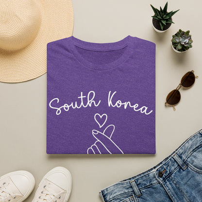 South Korea Love Hand Gesture Unisex Softstyle T-Shirt