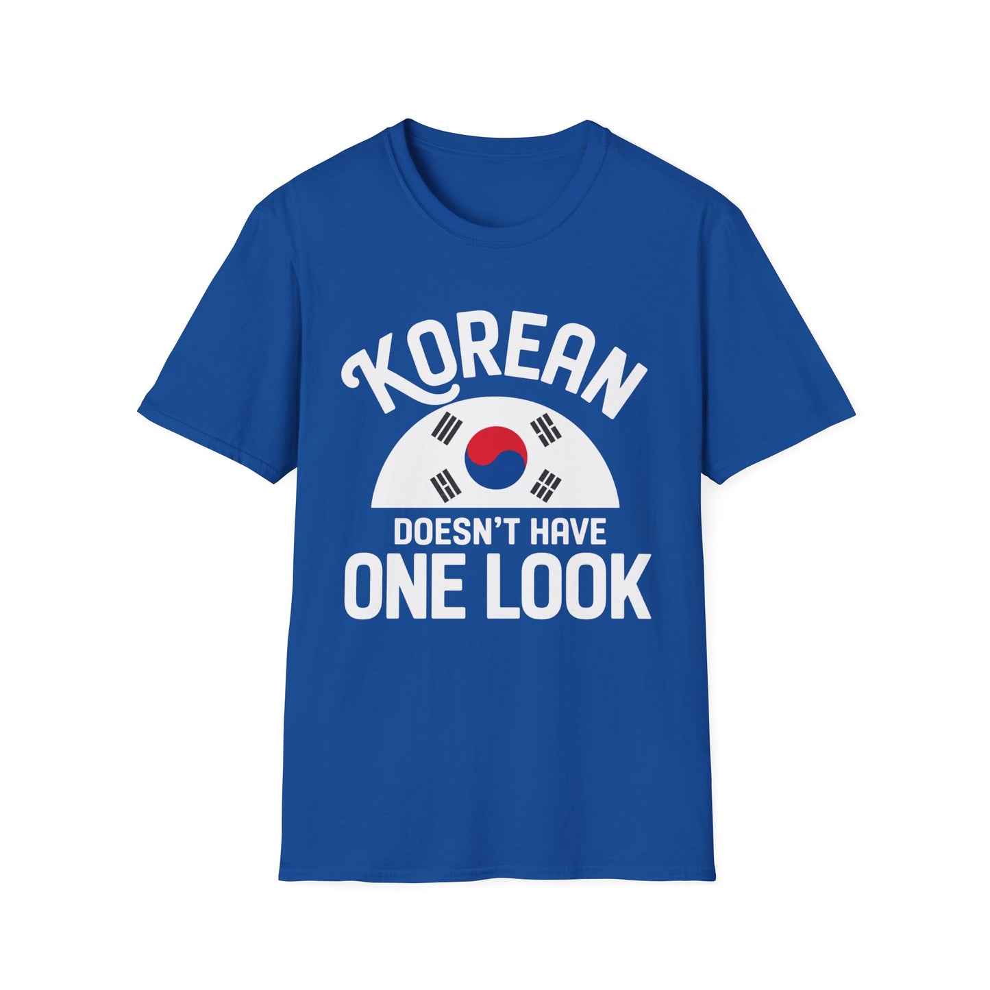 Korean Flag T‑Shirt — "Korean Doesn't Have One Look" Graphic Tee