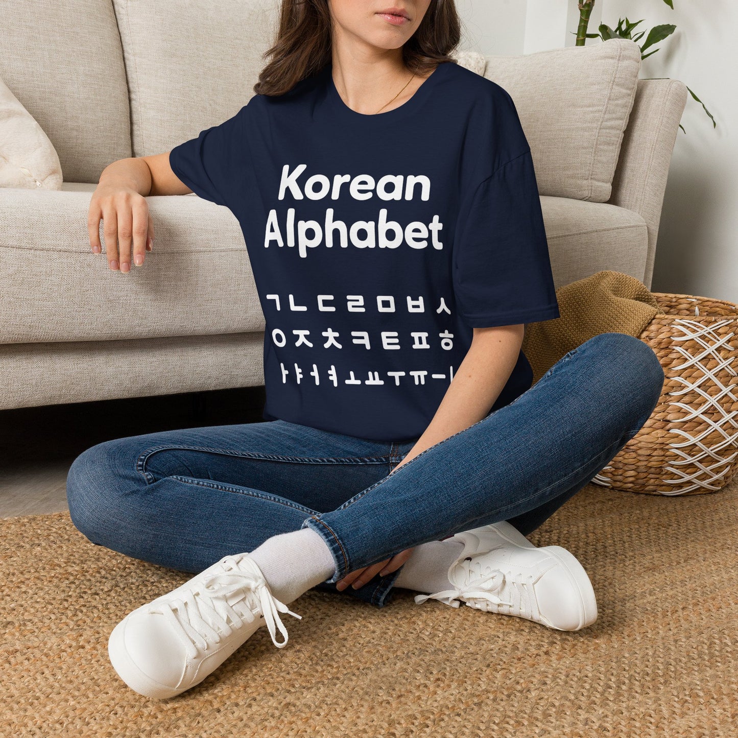 Korean Alphabet T-Shirt — Hangul Learning Graphic Tee