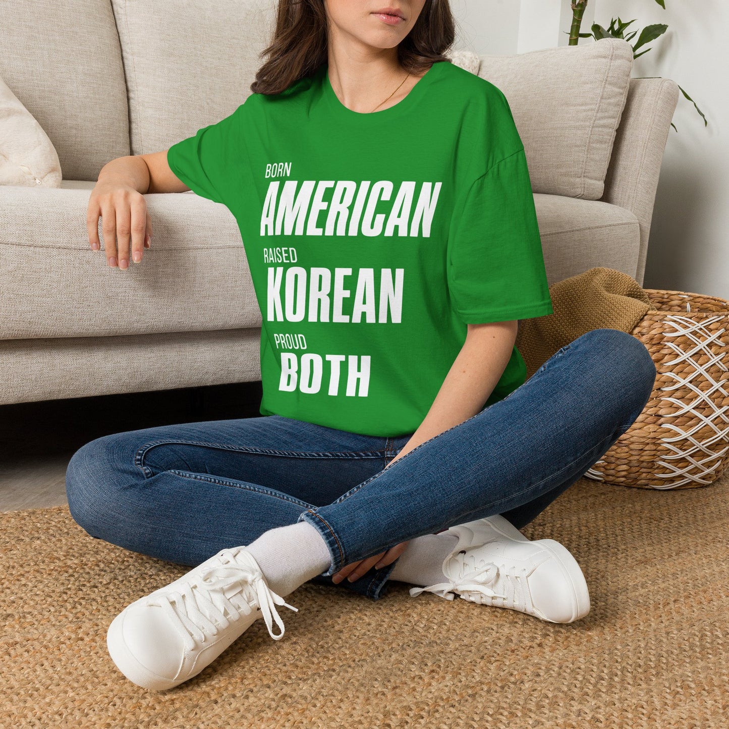 Born American Raised Korean Proud Both T-Shirt