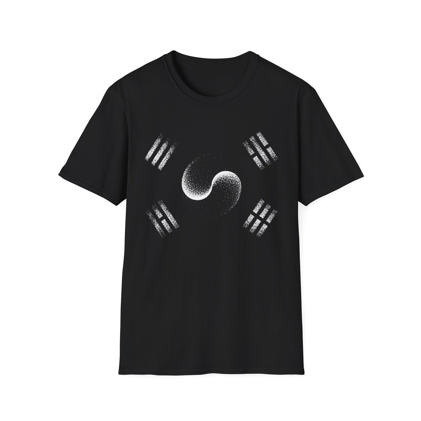 Yin Yang Taeguk Korean Flag T‑Shirt — Minimalist Zen Martial Arts Tee