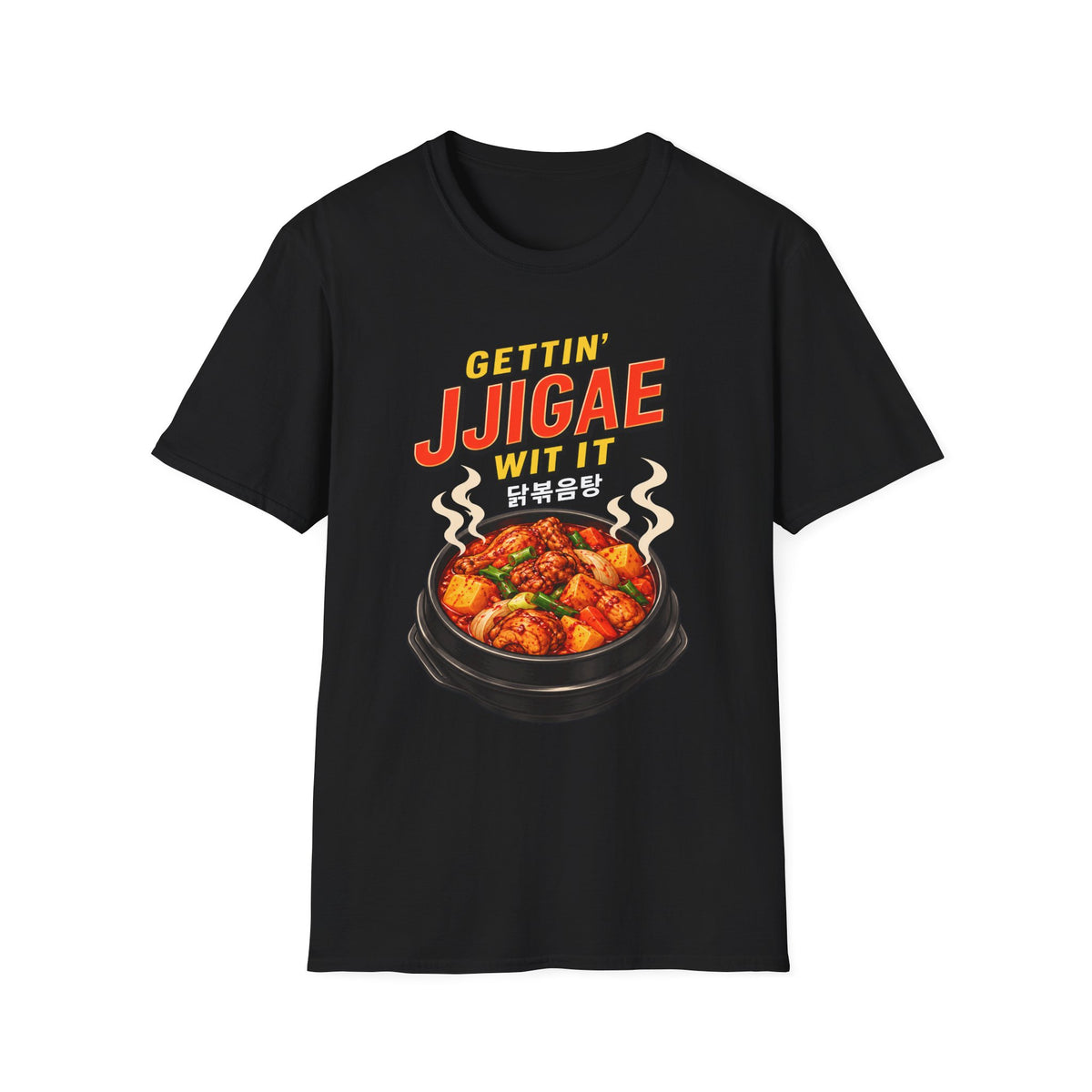 T-Shirt — 'Gettin' Jjigae Wit It' Korean Stew Graphic Tee
