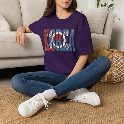 KOREA Flag Graphic T-Shirt — Retro Korean Flag Travel Tee