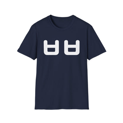 Korean 'ㅂㅂ' Minimal Graphic T‑Shirt — Cute Text Symbol Tee