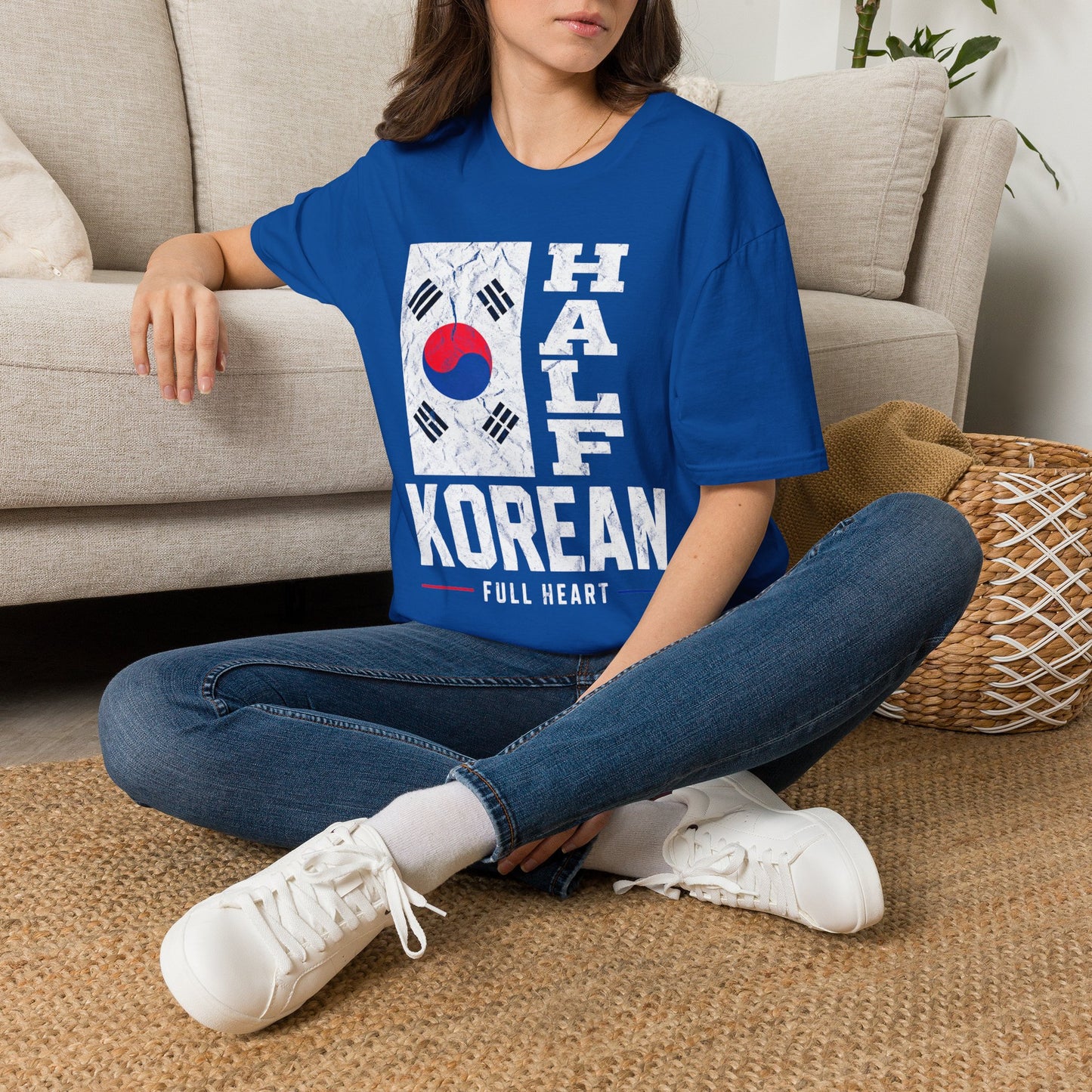 Half Korean T-Shirt — Korean Flag Heritage Pride Tee