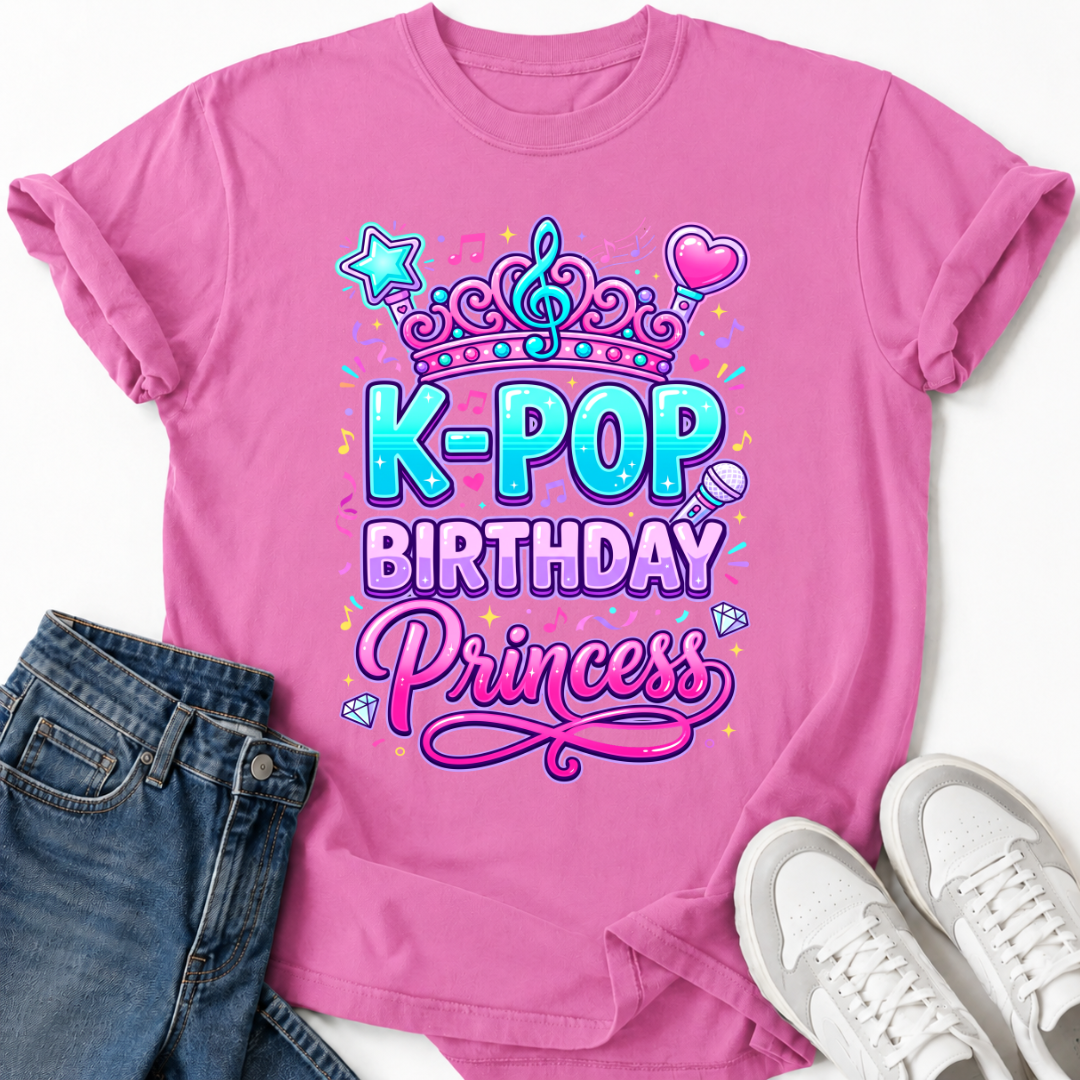 K-POP BIRTHDAY PRINCESS T-SHIRT
